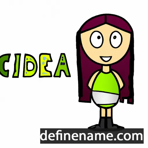 cartoon of the name Ciedra