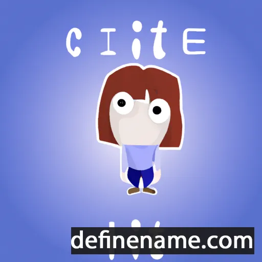 cartoon of the name Ciette