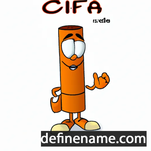 cartoon of the name Cigfa