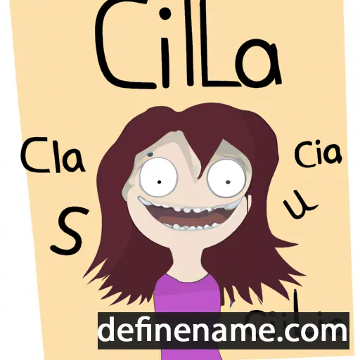 cartoon of the name Cilia