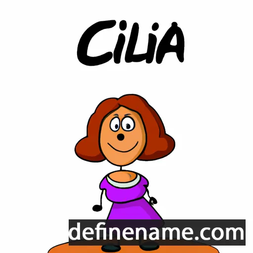 cartoon of the name Cilla