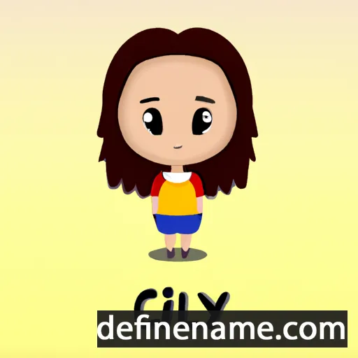 cartoon of the name Cilly