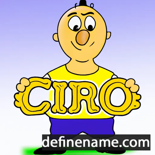 cartoon of the name Ćirilo