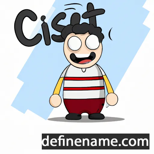 cartoon of the name Çiste