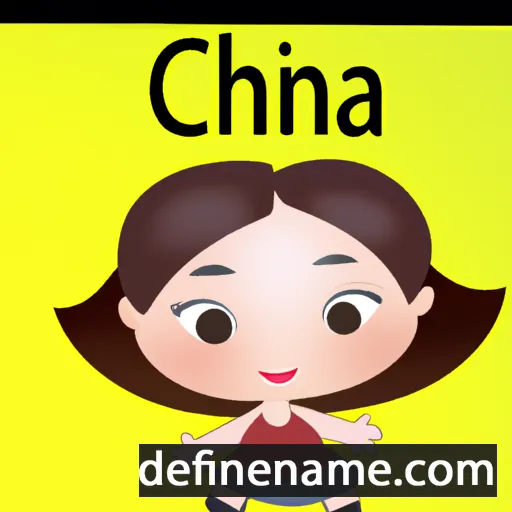 cartoon of the name Cina