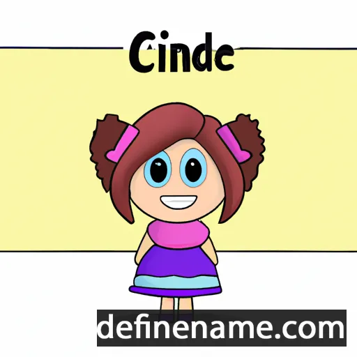 cartoon of the name Cindie