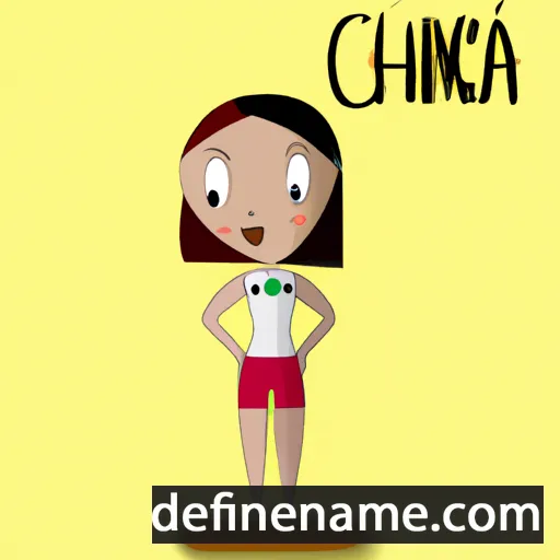 cartoon of the name Cinha