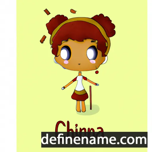 cartoon of the name Cinnia