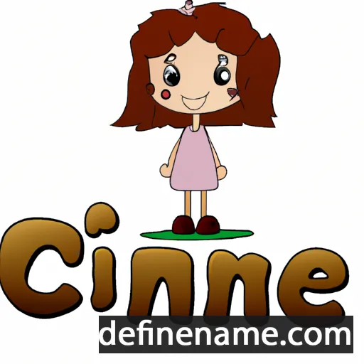 cartoon of the name Cinnie