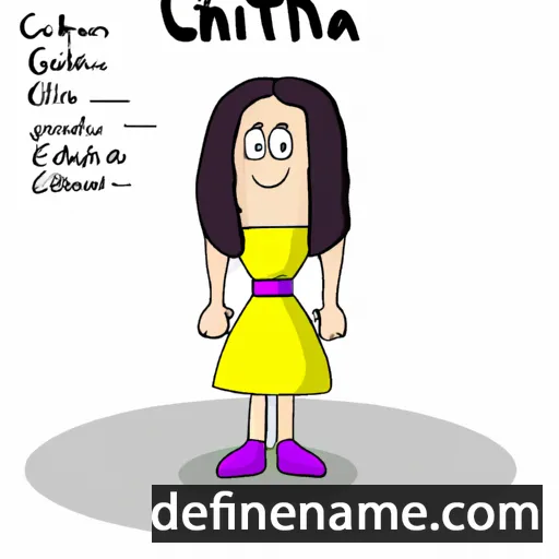 cartoon of the name Cinthea