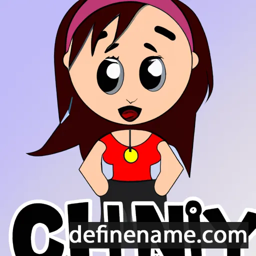 cartoon of the name Cinthy