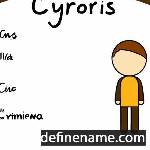 cartoon of the name Cinyras