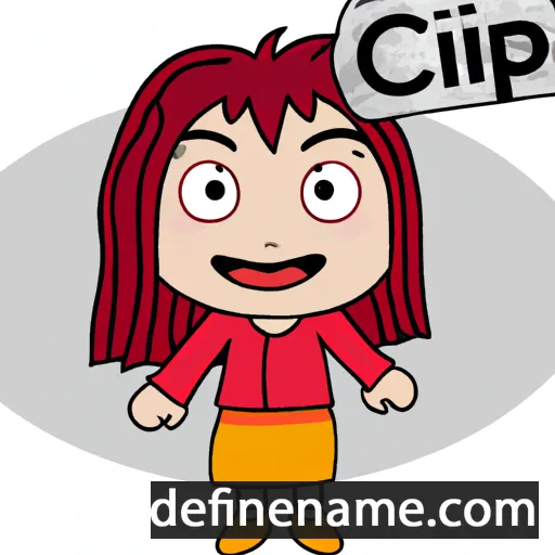 cartoon of the name Cipta