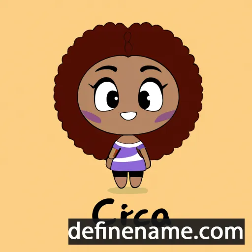 cartoon of the name Ciríaca