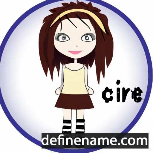 cartoon of the name Cirie