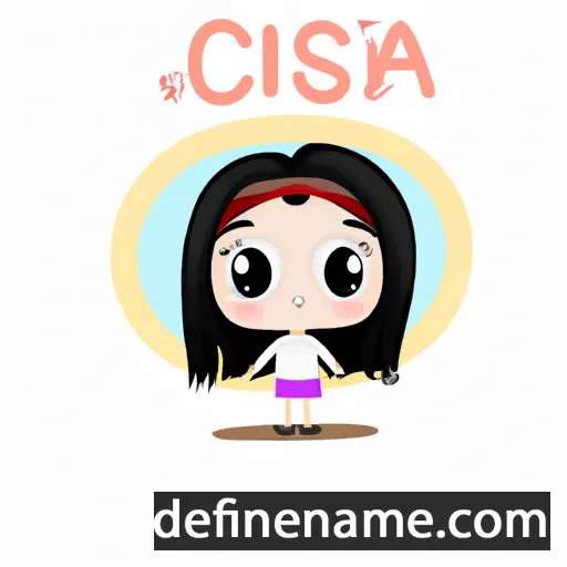 cartoon of the name Cisca