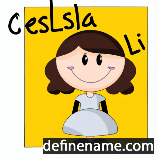 cartoon of the name Cisella