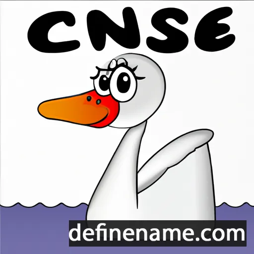 cartoon of the name Cisne