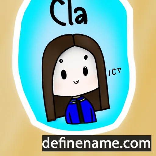 cartoon of the name Clà