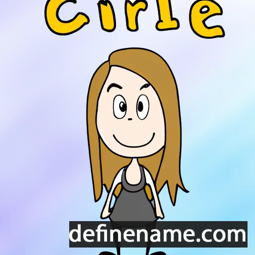 cartoon of the name Cläre