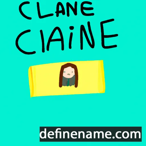 Claine cartoon