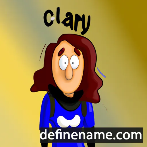 cartoon of the name Claray