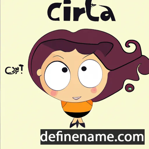 cartoon of the name Clareta