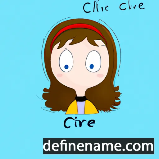 cartoon of the name Clarie