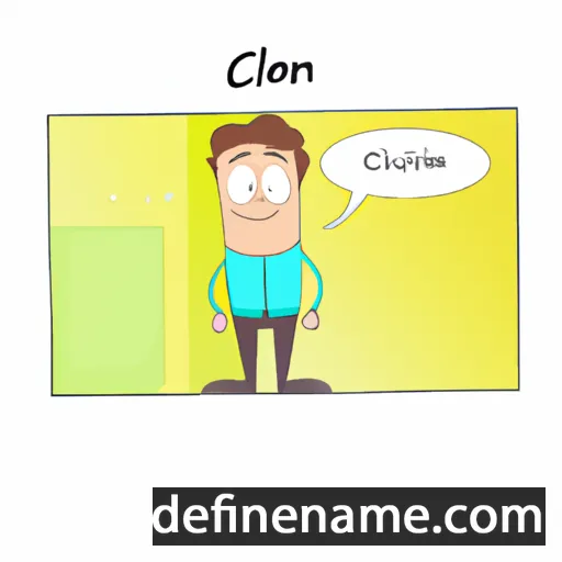 cartoon of the name Claron