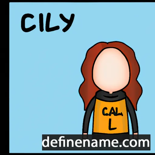 cartoon of the name Clary