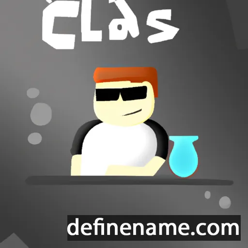 cartoon of the name Clas