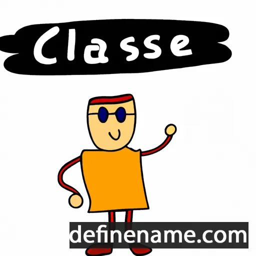 cartoon of the name Class