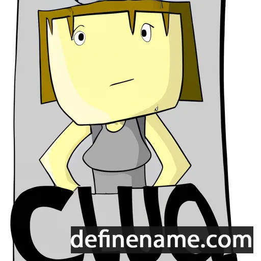 cartoon of the name Clau