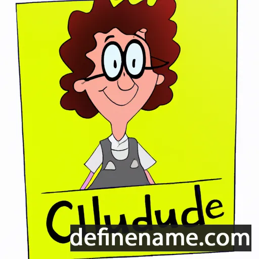 cartoon of the name Claudell