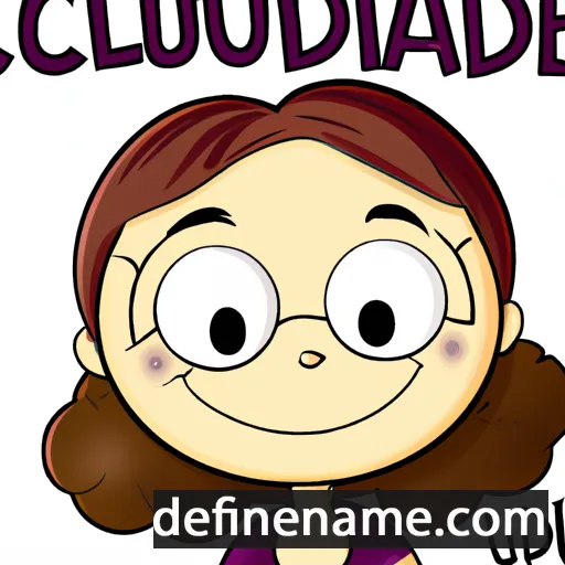 cartoon of the name Claudiane