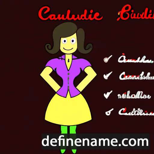 cartoon of the name Claudinette