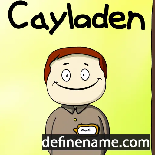 cartoon of the name Clayden