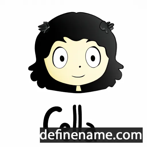 cartoon of the name Clélia