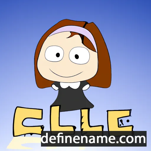 cartoon of the name Clélie