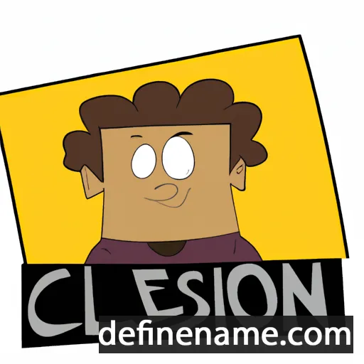 cartoon of the name Cledson