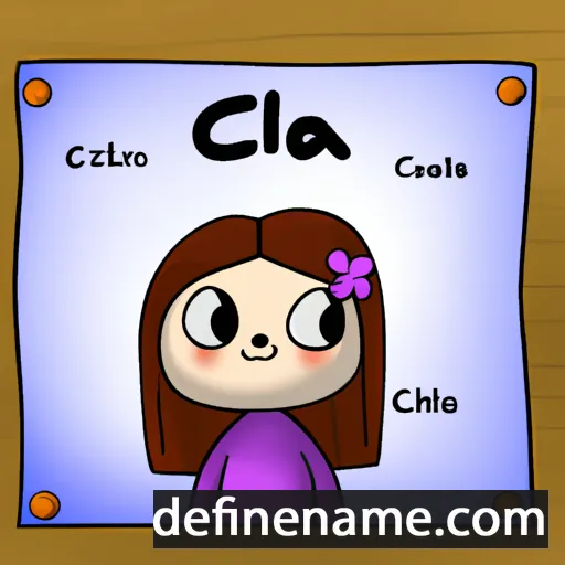 cartoon of the name Cleia