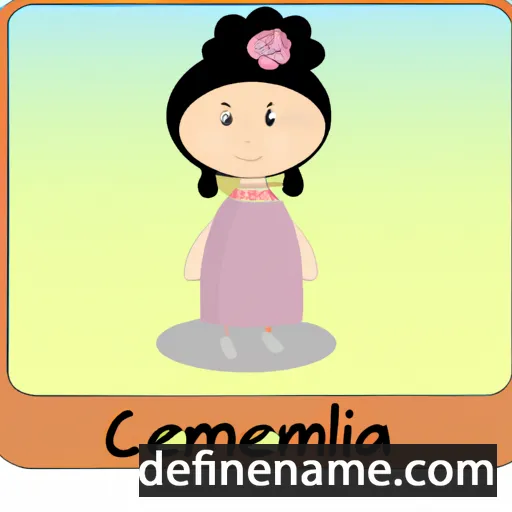 cartoon of the name Clemencia