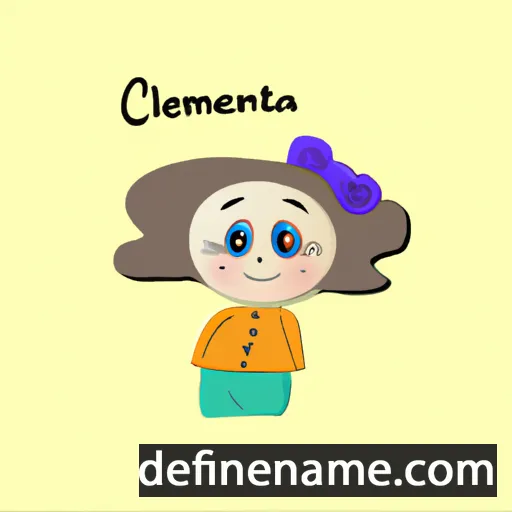 cartoon of the name Clemența