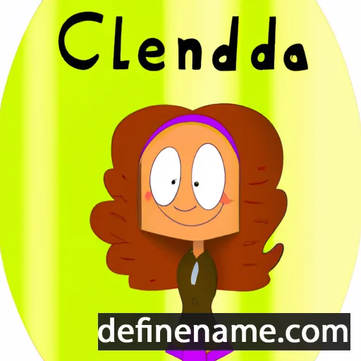 cartoon of the name Clenda