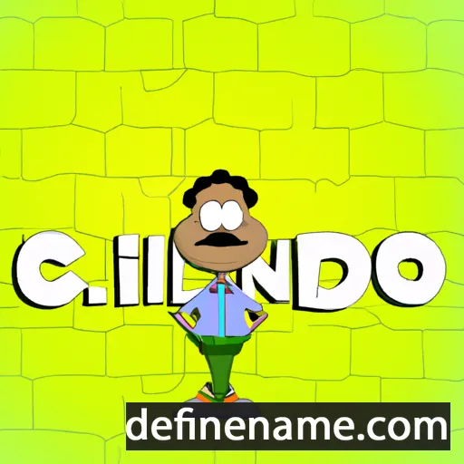 cartoon of the name Cleonildo