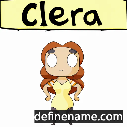 cartoon of the name Cleora