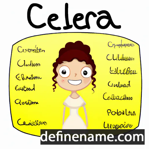 cartoon of the name Cleria