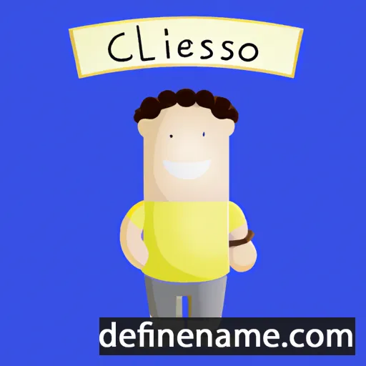 cartoon of the name Clesio