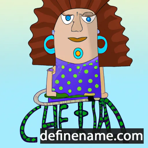 cartoon of the name Cleta