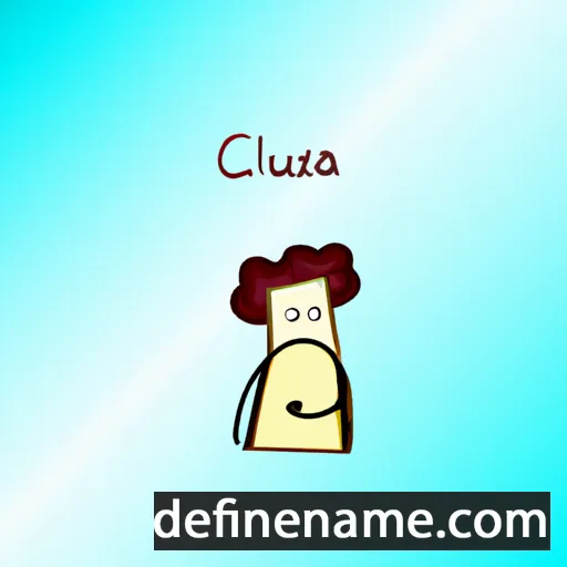 cartoon of the name Cleusa